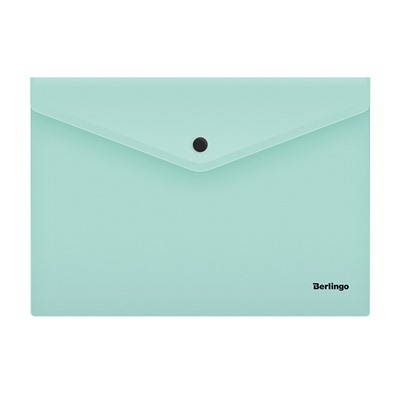 Папка-конверт на кнопке Berlingo Instinct А4, 180мкм, мятный (AKk_04520)