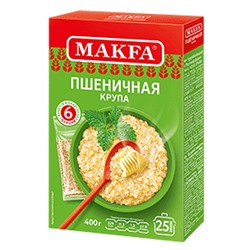 Варочный пакет Макфа Пшеничная "Полтавская" крупа  400г  (9)