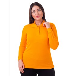 Рубашка поло женская Мос Ян Текс цвет "Оранжевый"  д/р