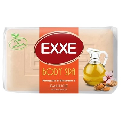Туалетное мыло EXXE BODY SPA БАННОЕ "Миндаль & витамин Е" 1шт*160г  (МИНДАЛЬНОЕ)
