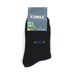 Мужские носки тёплые Komax 92-4 чёрные