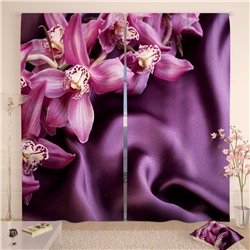 Фотошторы Орхидеи на шелке